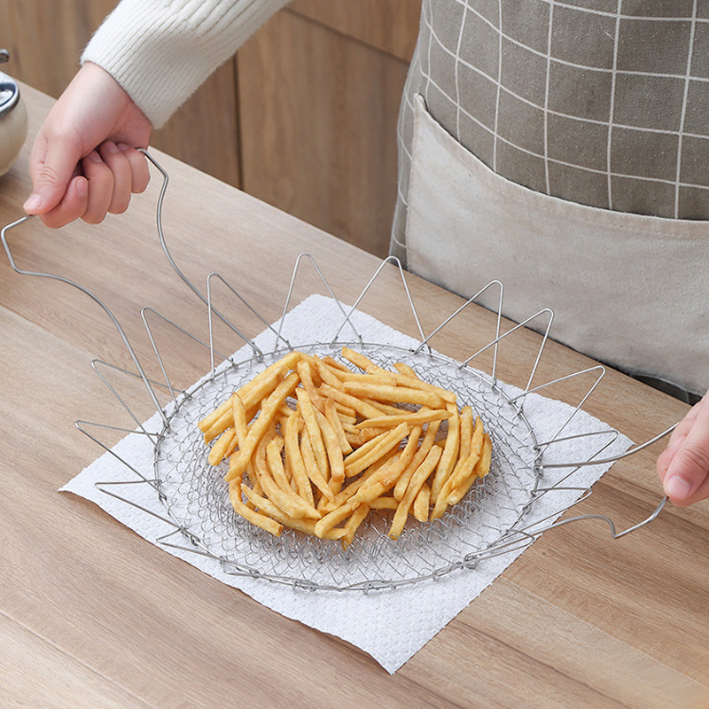 Stainlesssteel Air Fryer Mesh Basket and Tray