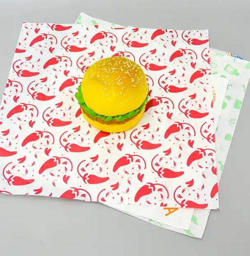Biodegradable Food Wrapping Greaseproof Paper for Hot Dogs Sandwiches