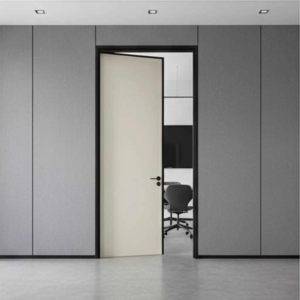 Customized Size Price Is Cheap Mothproof Soundproof Fireproof WPC Door BSCI Certificated