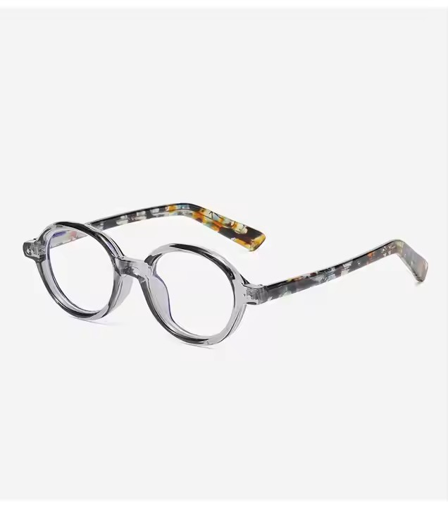 Vintage Oval Eyewear for Unisex Optical Eye Frames Reading Eyeglasses Cp Pin Temple Blocking Decoration Small Spectacles Tr 90