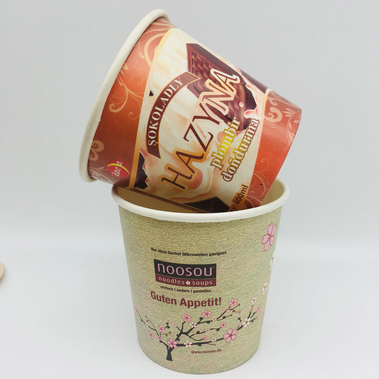 Double PE Ice Cream Packaging Paper Cups