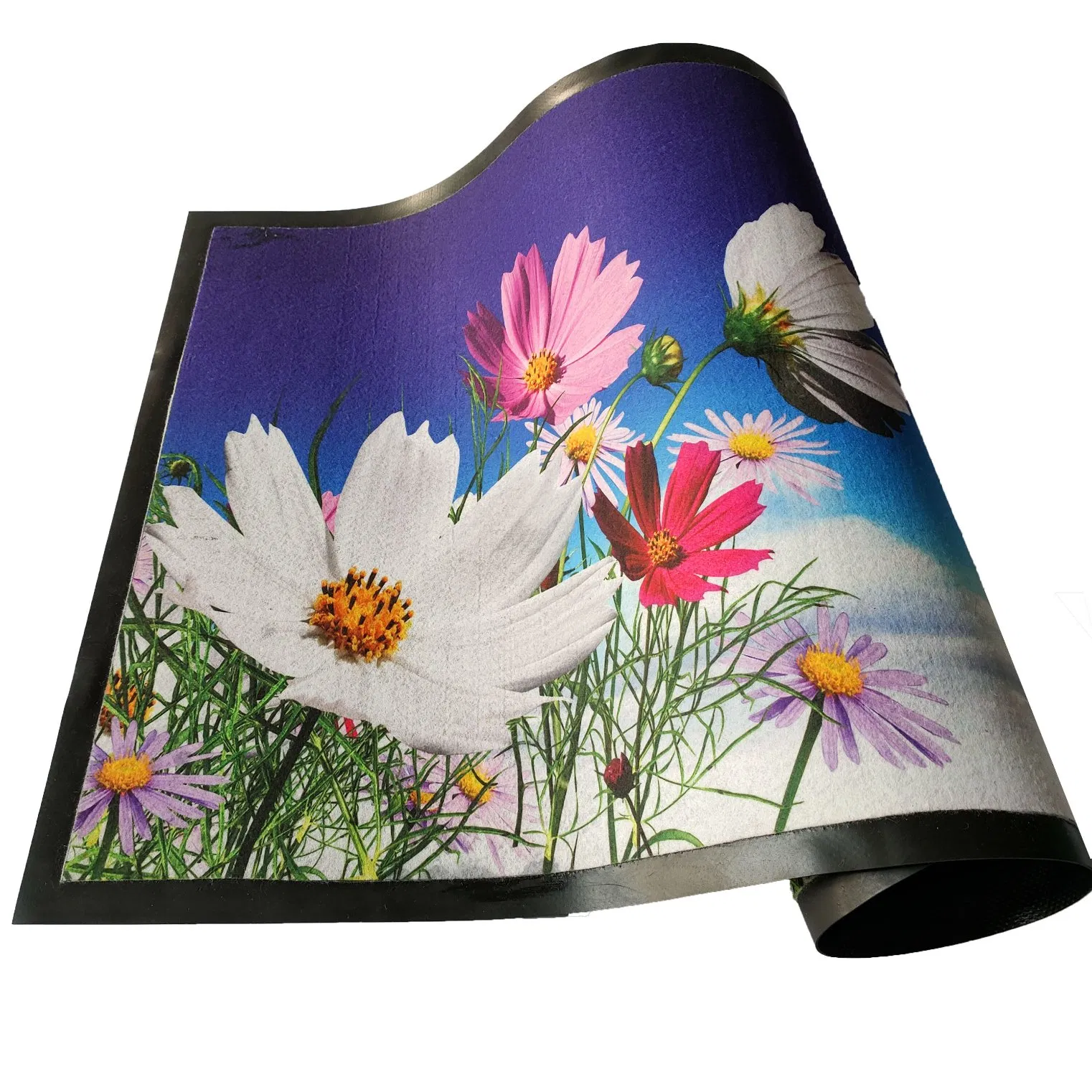 High Quality Anti-Slip Durable PVC Backing Customized Pattern Printing Door Mat for Kitchen