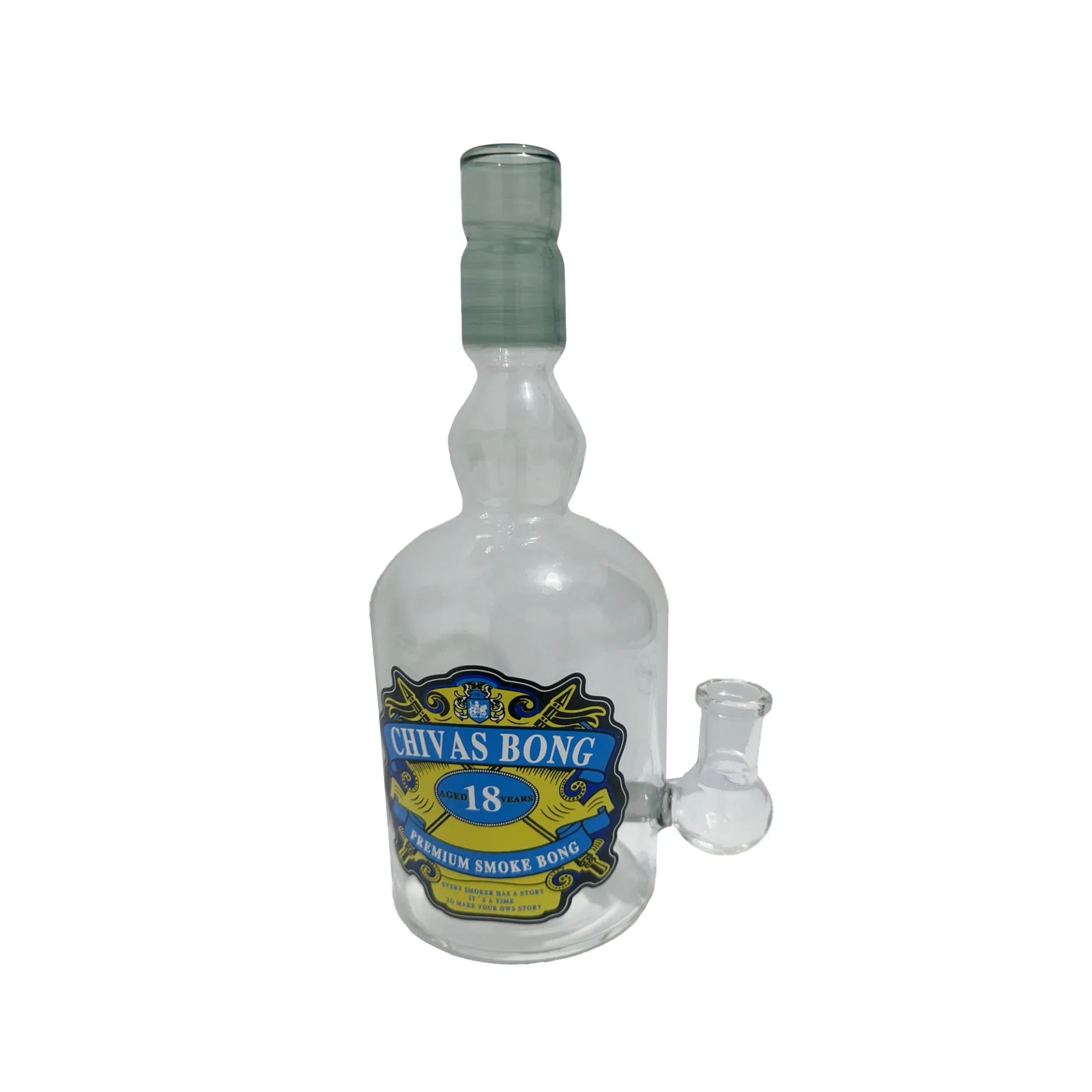 Wholesale 30cm Large Hookah Herb Tobacco Crack 10′ ′ 12′ ′ Crank Slim Dabber Glass Pipes Smoking Oil Burner Glass Pipe