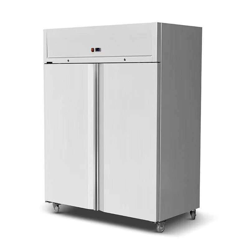 Factory Price Commercial Stainless Steel Upright Freezer Restaurant Refrigerator 2 Doors