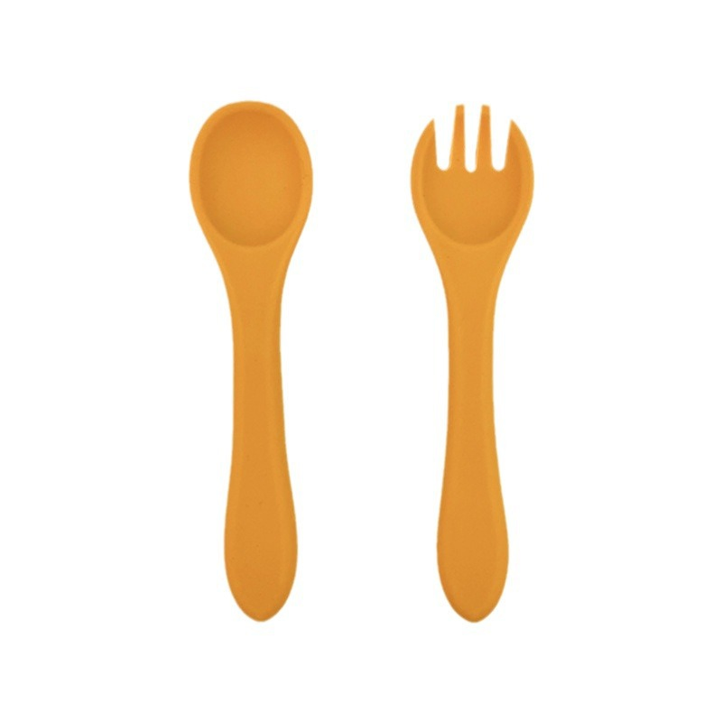 Wholesale SGS Food Grade Silicone Baby Product Customize Baby Feeding Spoon