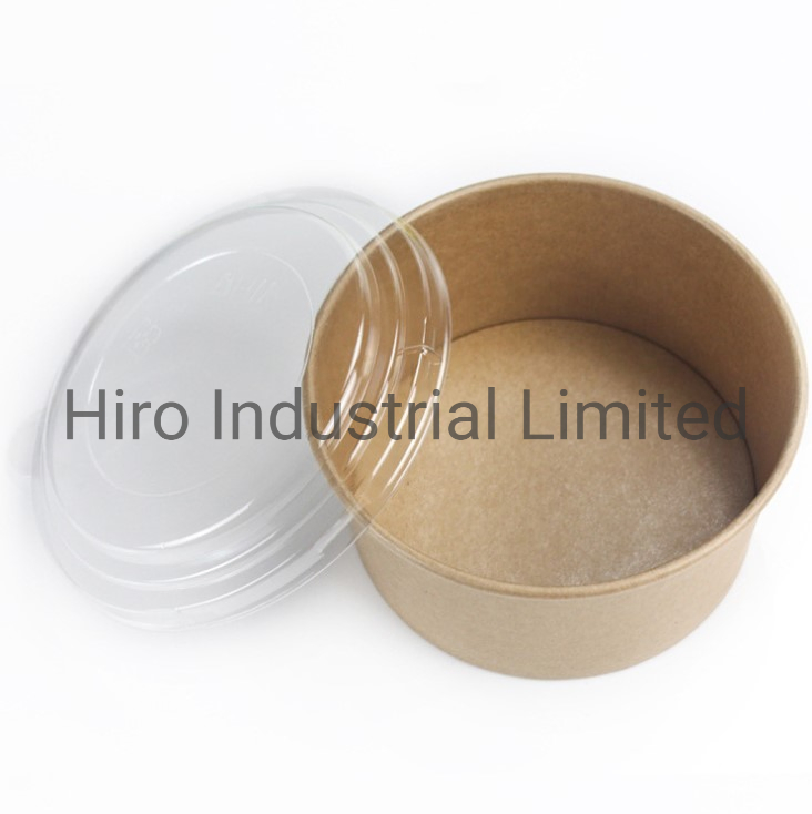 High Quality Kraft Paper Disposable Waterproof Paper Bowl for Ice Cream and Salad