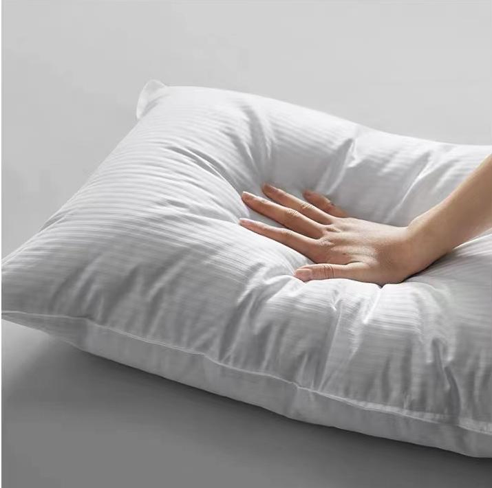 Custom Logo Healthy Sleep 5 Star Hotel Pillow White Microfiber Pillow