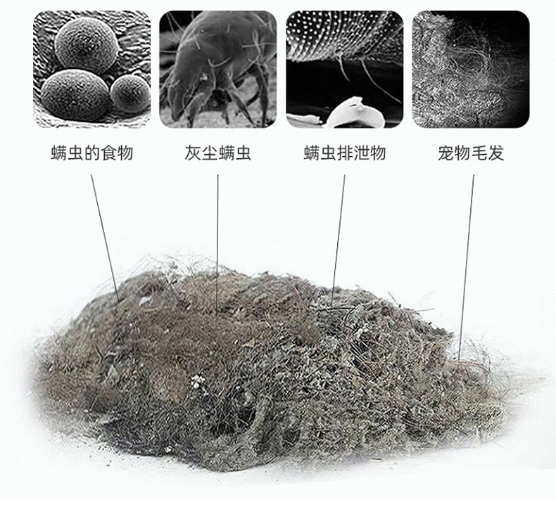 Wireless Household Bed Dust Mite Removal Vacuum Cleaner Handheld Portable Cleaning Machine Dust Mite Removal