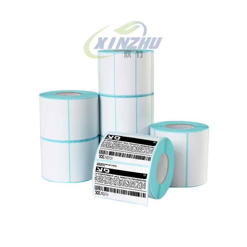 Customized Design of 57X30, 58X40, 60X40, 100X100 Self-Adhesive Thermal Label Barcode Stickers