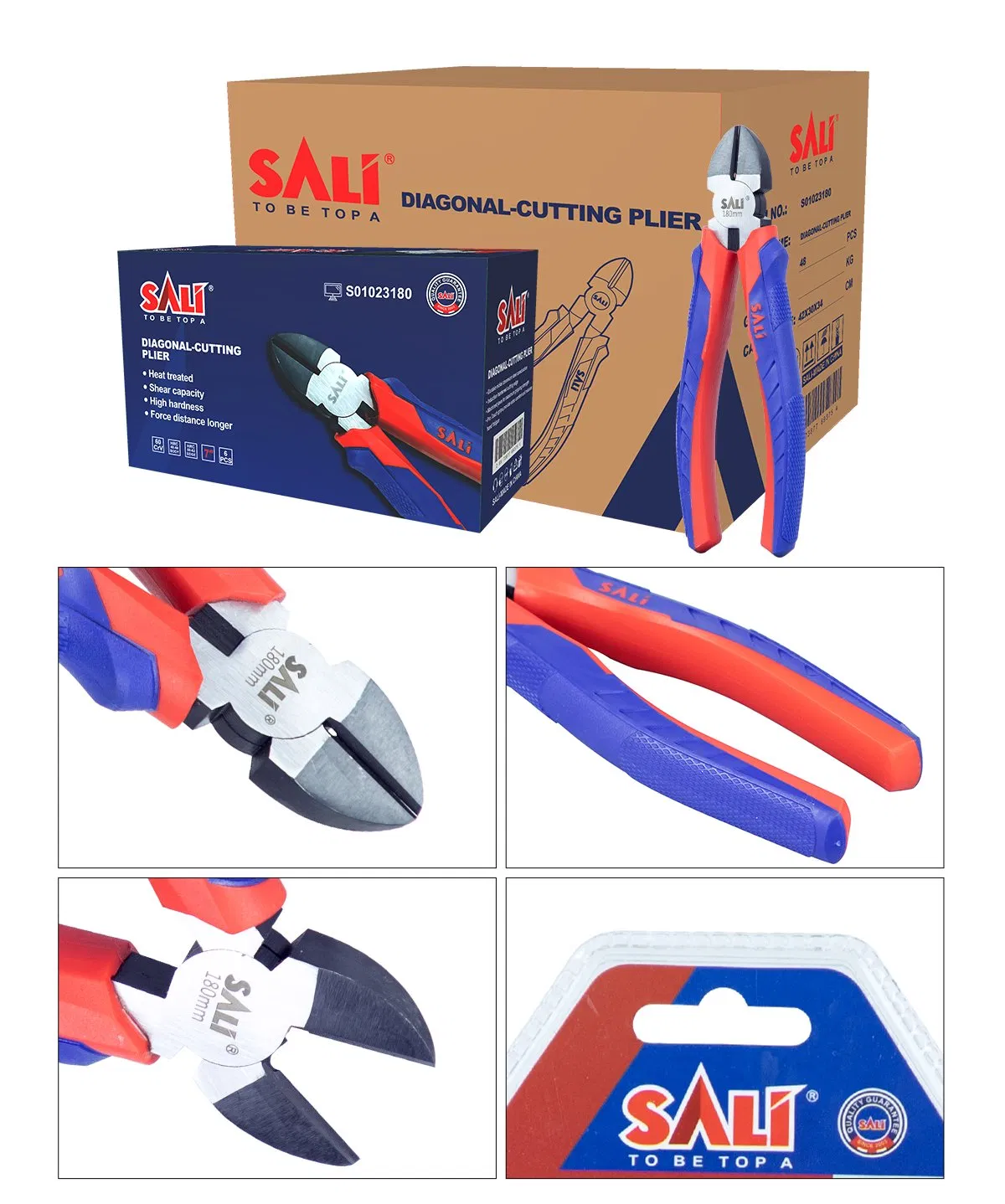 Диагональные кусачки Sali 180 мм, Cr-V