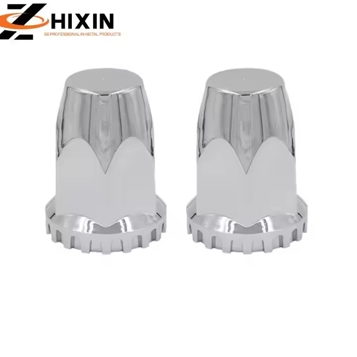 33mm Screw-On ABS Chrome Lug Nut Covers for Truck Wheels
