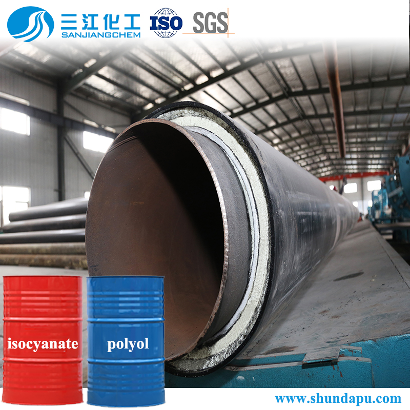 Blend Polyol Spray Rigid Polyurethane Foam for Pipe Insulation of Whole Water