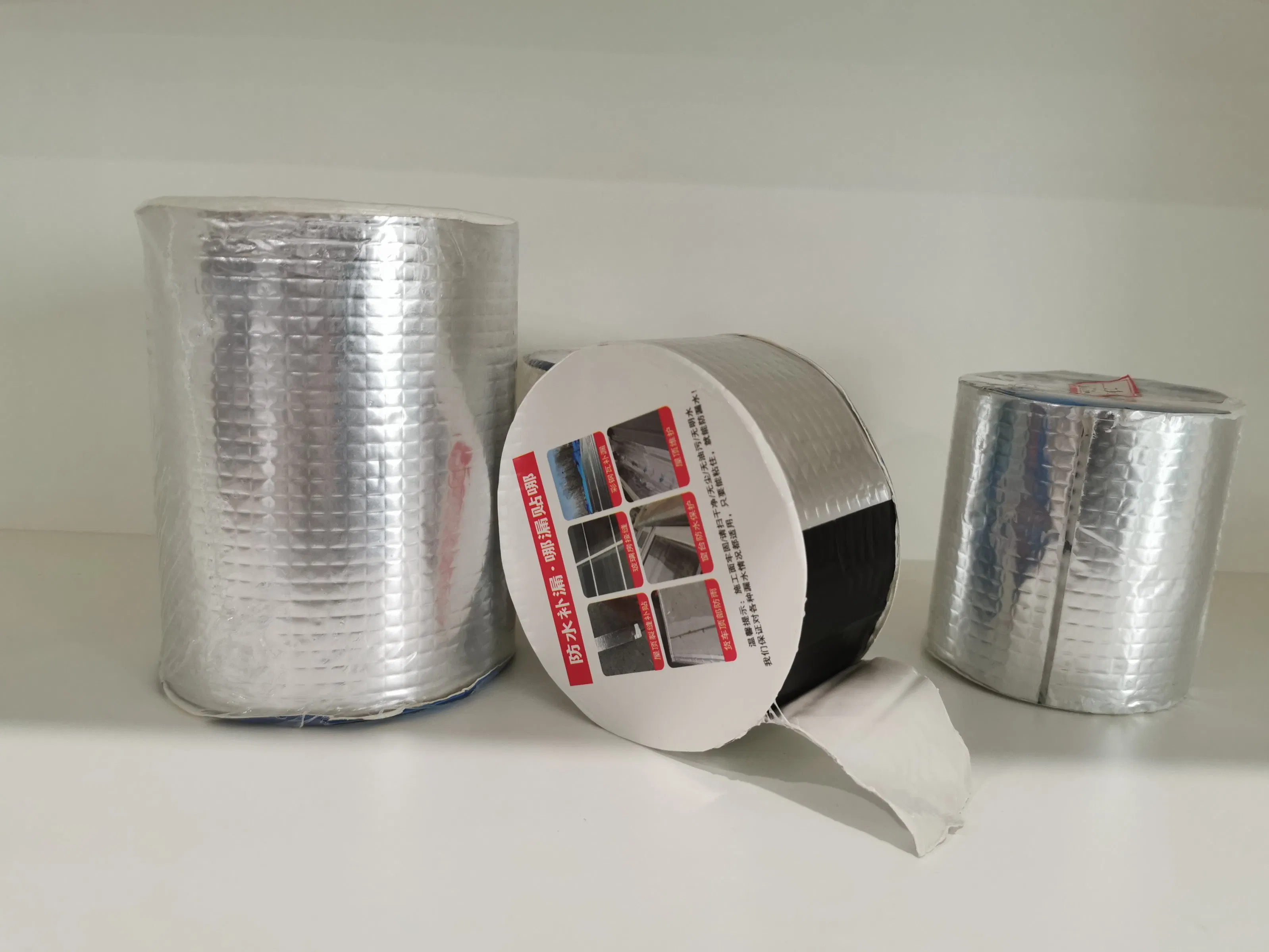 Roof Repair Sealant Tape Butyl Waterproof Butyl Sealing Aluminum Roll Butyl Rubber Tape