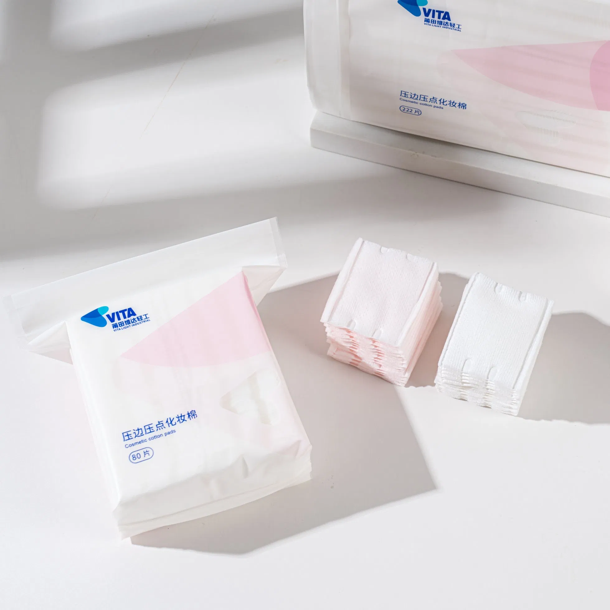 Eco-Friendly Cotton Makeup Remover Pads - 80 Count Pack