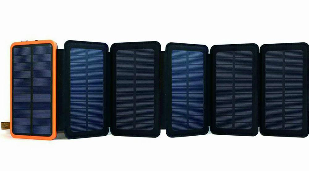 Солнечная панель Power Bank 20000 mAh, складная сумка