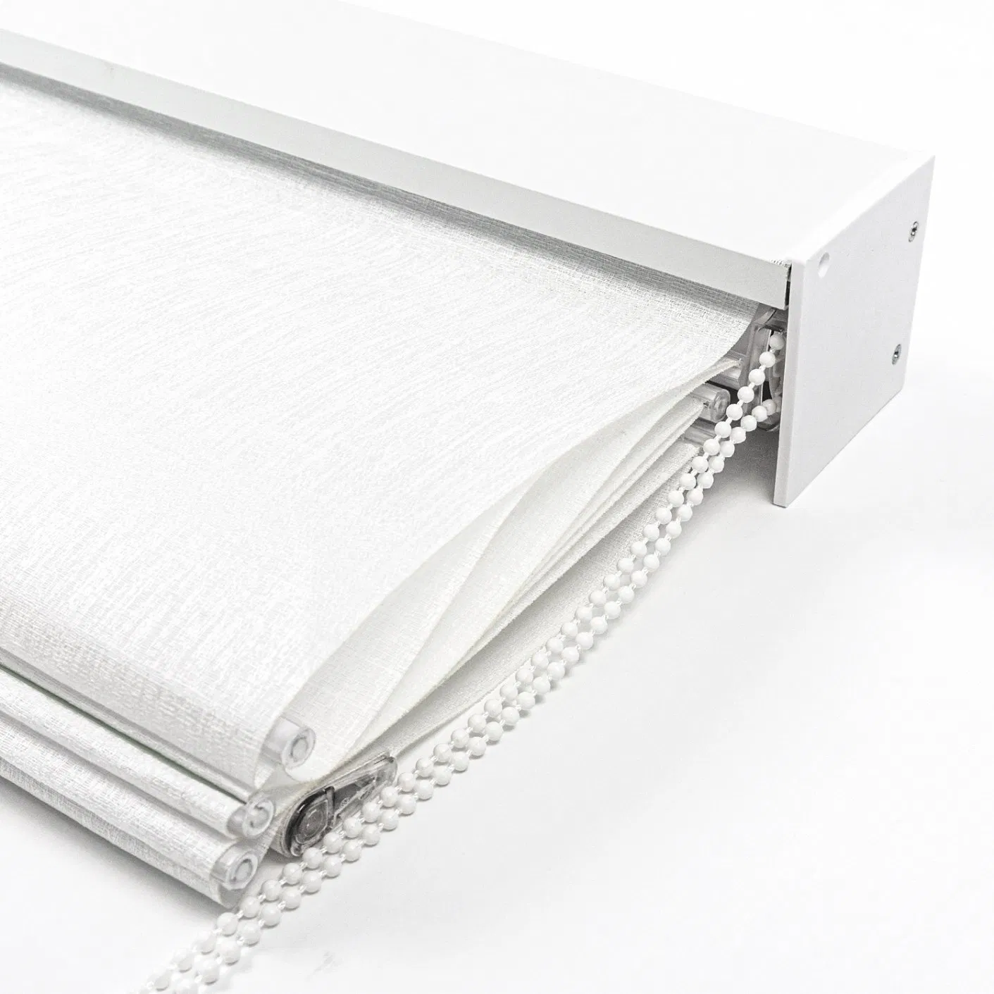 Modern Roman Shades Fabric Roller Tube Blinds Windows Indoor Balcony Bedroom Office Semi-Blackout Manual Control Cordless Shades