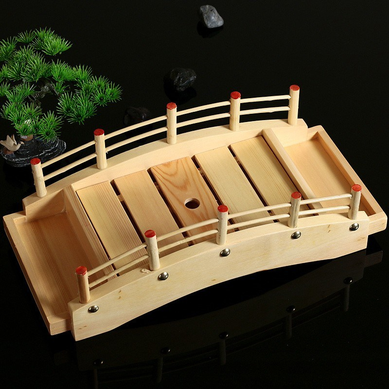 Japanese Style Wooden Sushi Bridge