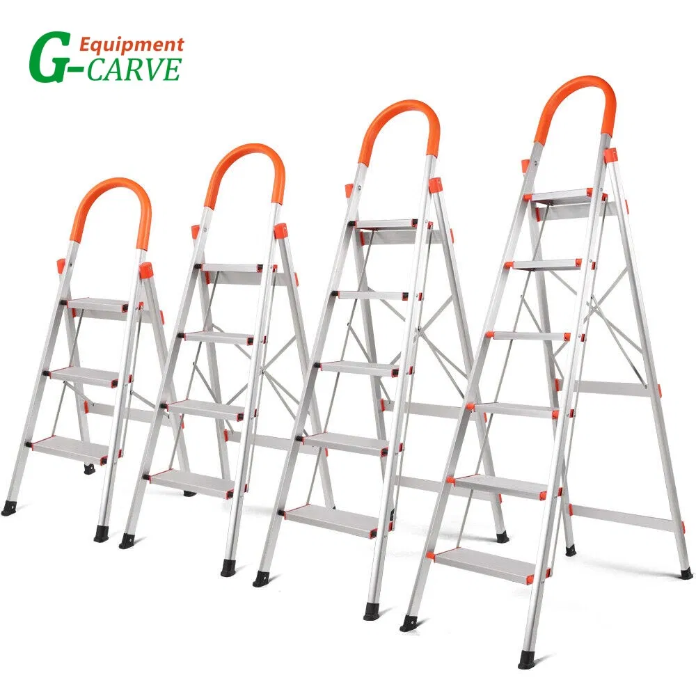 China 3-7 Step Aluminum Househol Strong Foldable Ladder