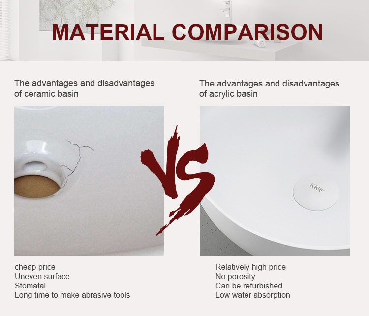 Long Size Wall Hung Solid Surface Bathroom Hand Washing Basin