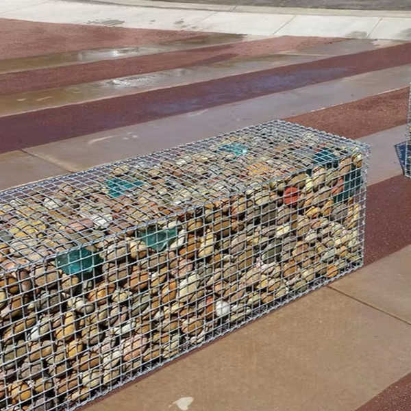 Galvanized Gabion Box 2X1X1 Welded Gabion Basket for River Bank Rock Wall Gabion Cages Metal Wire Mesh Box Hexagonal Net 2X1X1 Gabion Box