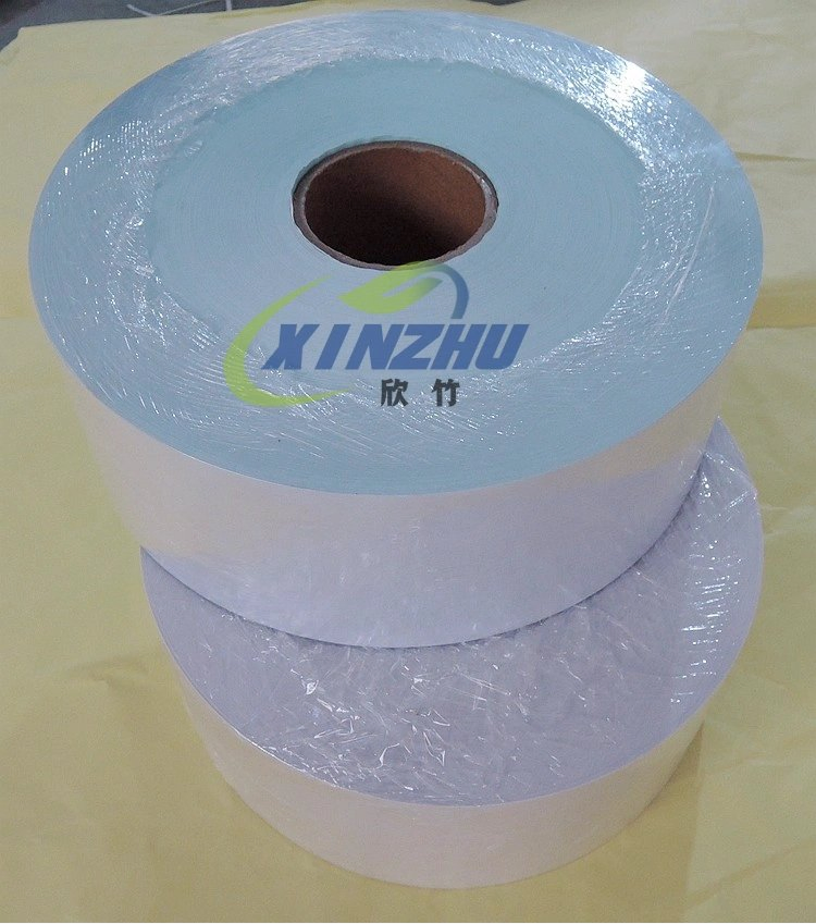 Blue Glassine Self Adhesive Jumbo Roll Direct 70GSM Thermal Paper Material