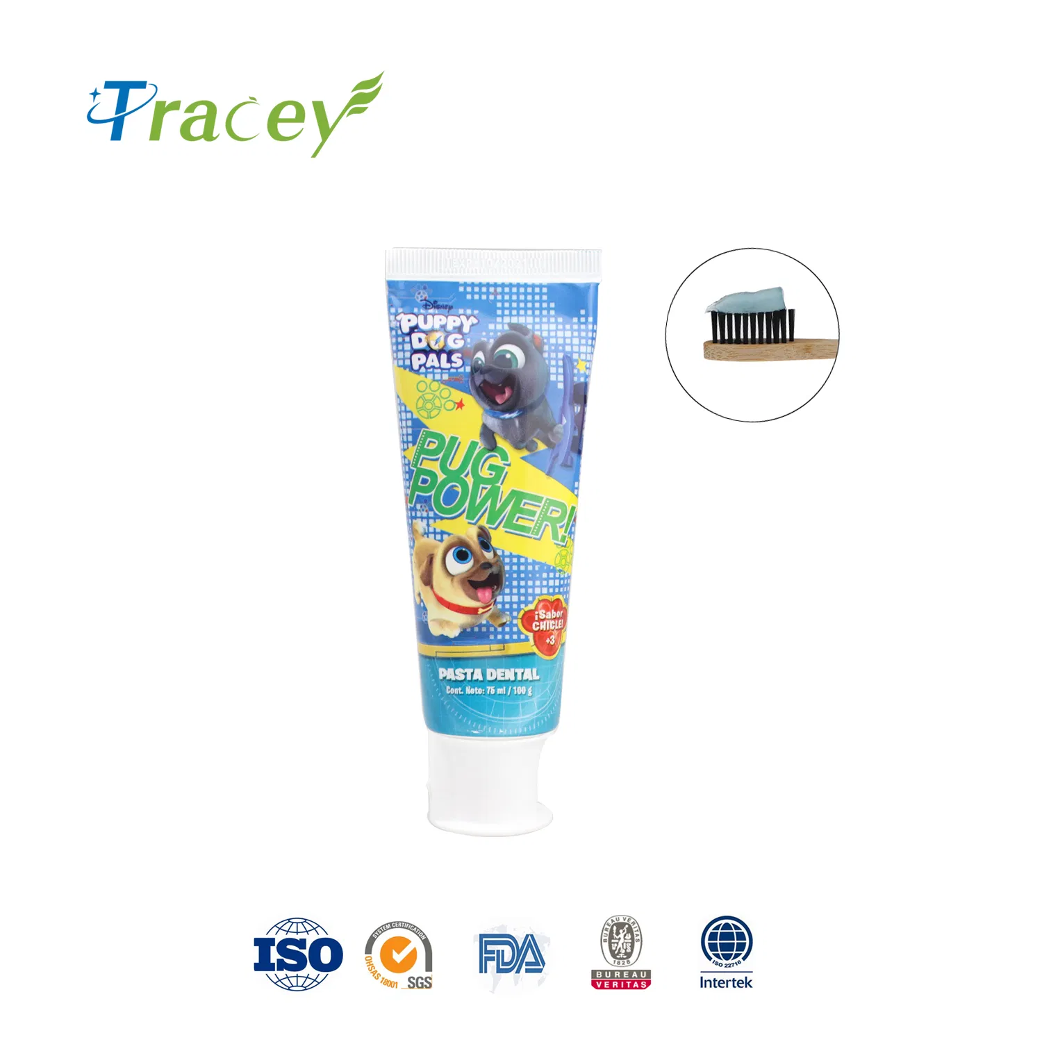 Korean Style Cartoon Bubble Gum Gel Pasta Dental Kids Toothpaste for Children Brushing