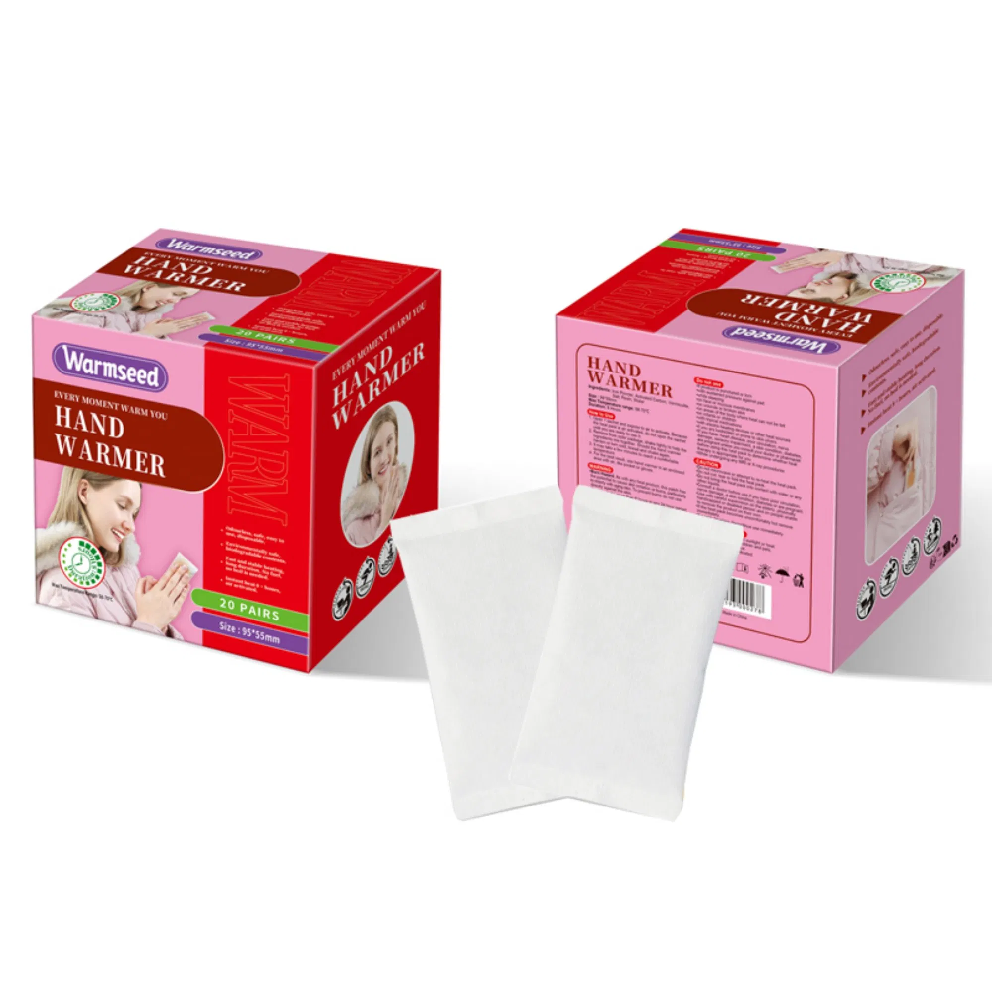 Quick-Heat Patch Air-Activated Long-Lasting Self Heating Hand Warmer for Fishing