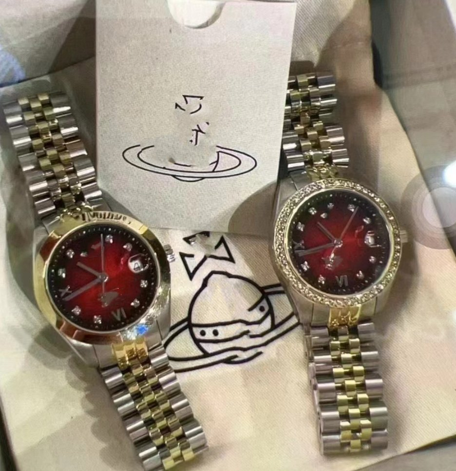 for Vivienne Style Women Watch Rose Gold Quartz Waterproof Premium Retro Elegant Daily Wear