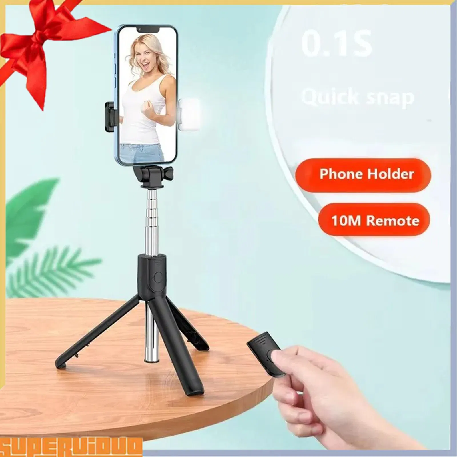 Гибкий монопод для телефона с 360° держателем