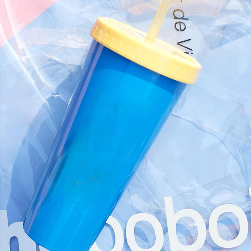 Large Capacity Creative Advertising Straw Plastic Cup