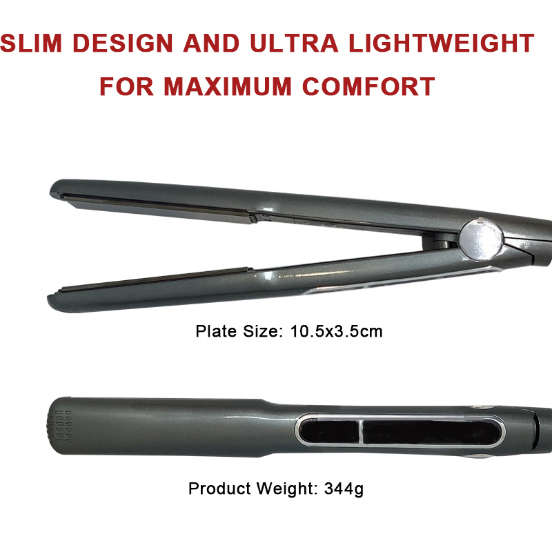 Private Label Hair Straightener Titanium Plates Flat Iron Tools for Salon Quality Hair Straightener