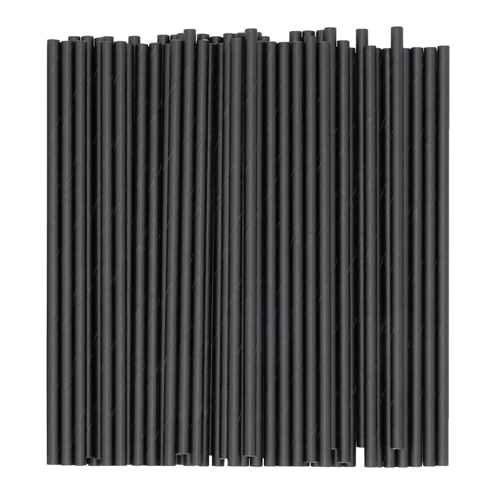 Biodegradable Disposable Colorful Paper Straws Drinking Straw 197mm Beverage Straws