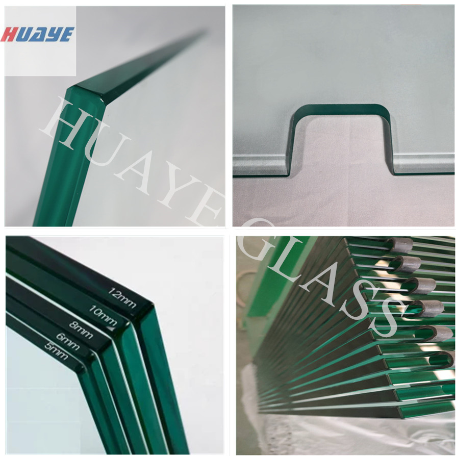 Fireproof Sound Insulation High Quality Clear Float Toughened Tempered Sheet Glass for Shower Enclosure Partition