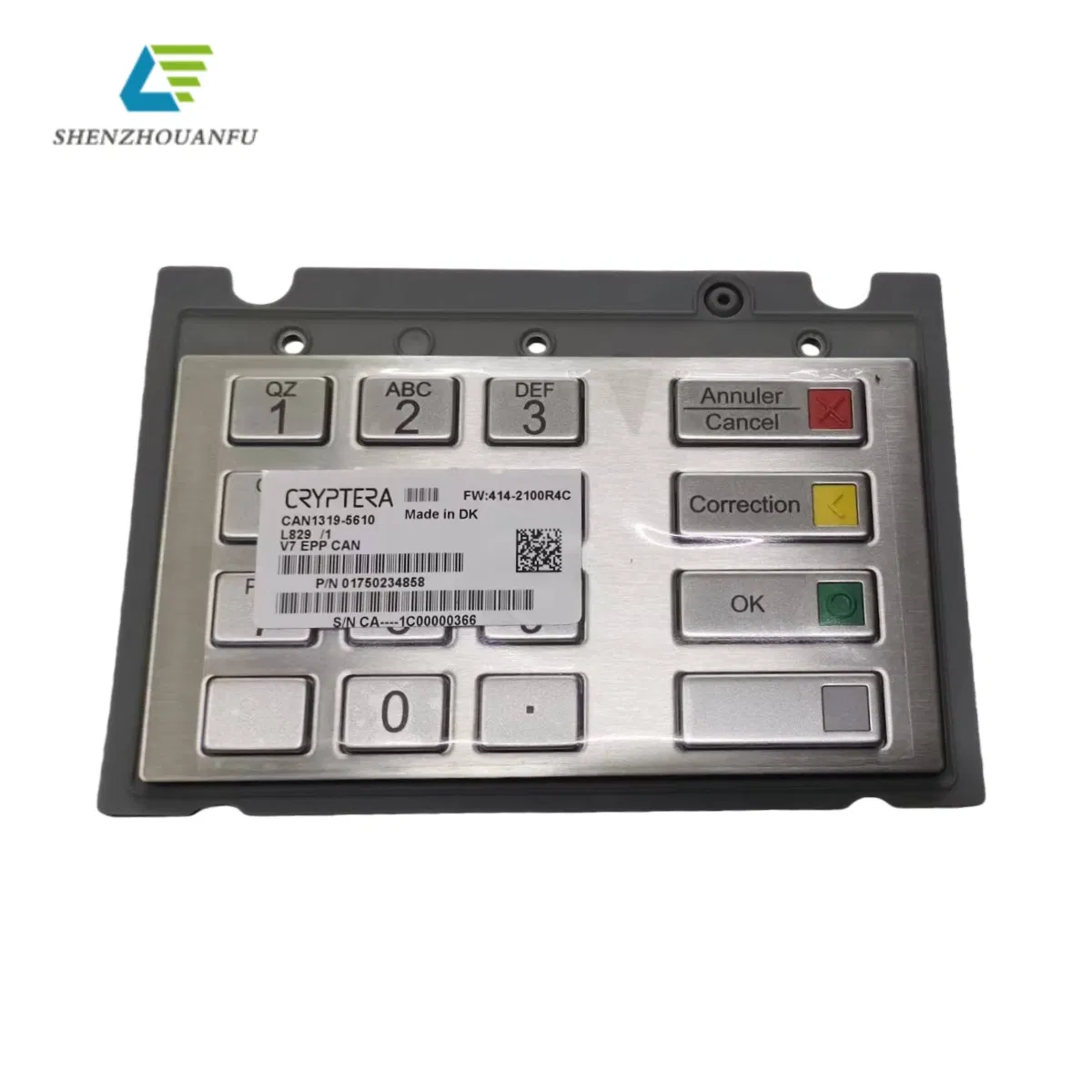 ATM Encrypted Pin Pad Keyboard Diebold V7 EPP 01750234858