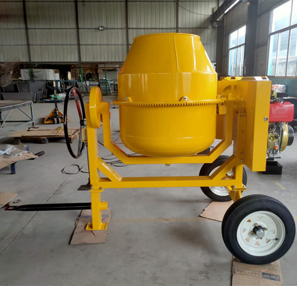 portable 500L Diesel Motor Concrete Mixing Mixer