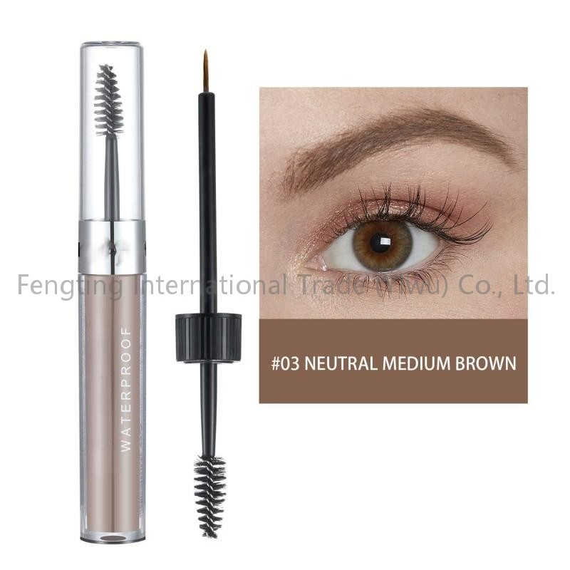 Waterproof Eyebrow Setting Gel Enhancer Wholesale Eye Brows Extensions Enhancer Double Head Liquid Tinted Eyebrow Gel
