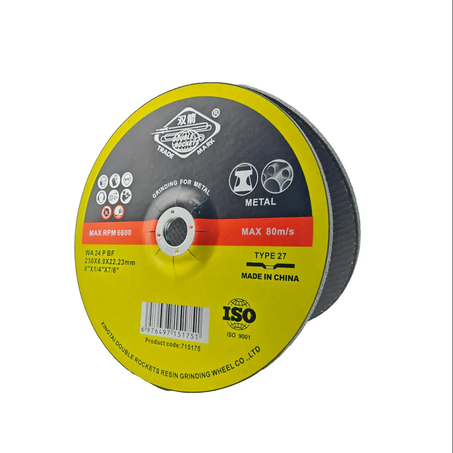 Long Life 9 Inch 6mm Grinding Wheel Metal Grinding Disc 230*6*22.23mm Abrasive Metal/Stainless Steel/Inox/Steel Grinding Wheel Factory Price