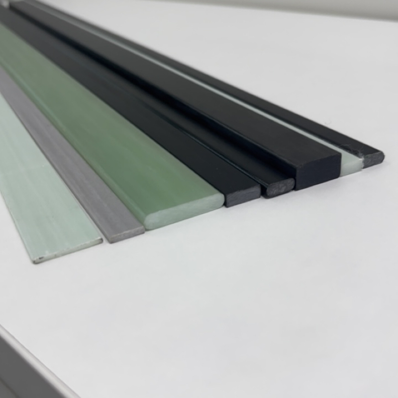 Customized Color Glass Fiber / GRP / FRP Fibreglass Extruded Pultrusion Flat Strip Factory Supplier