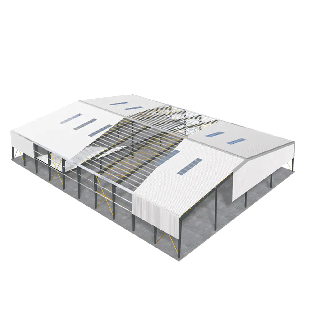 Prefab Fabricated Hangar Metal Steel Structure for Industrial Buildings