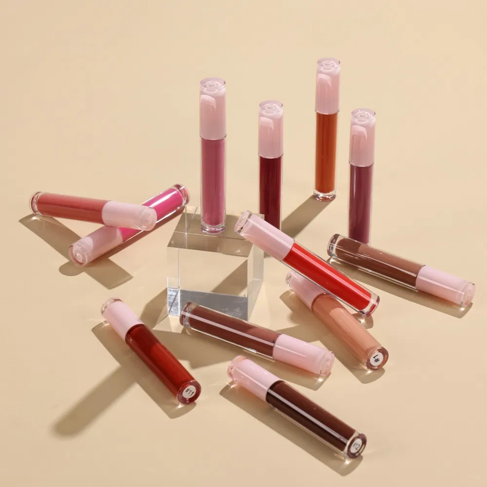 Unique Wave Shape Moist Changing Lip Oil Lip Gloss Waterproof Wavy Grain Your Logo Lipgloss for Girl