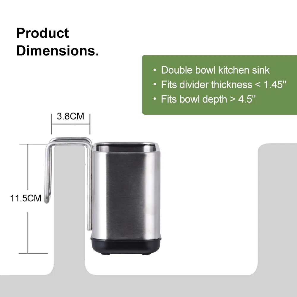Victory Dailyart 2022 Brand New Home Indoor Modern Stainless Steel Kitchen Sink Caddy