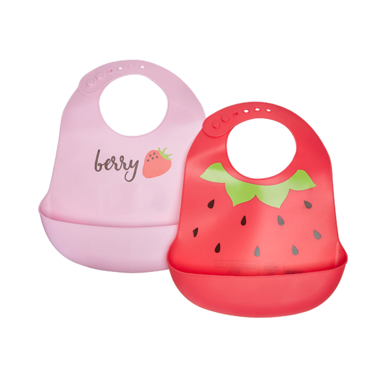 Soft and Adjustable Baby Feeding Bib Waterproof Silicone Baby Bib