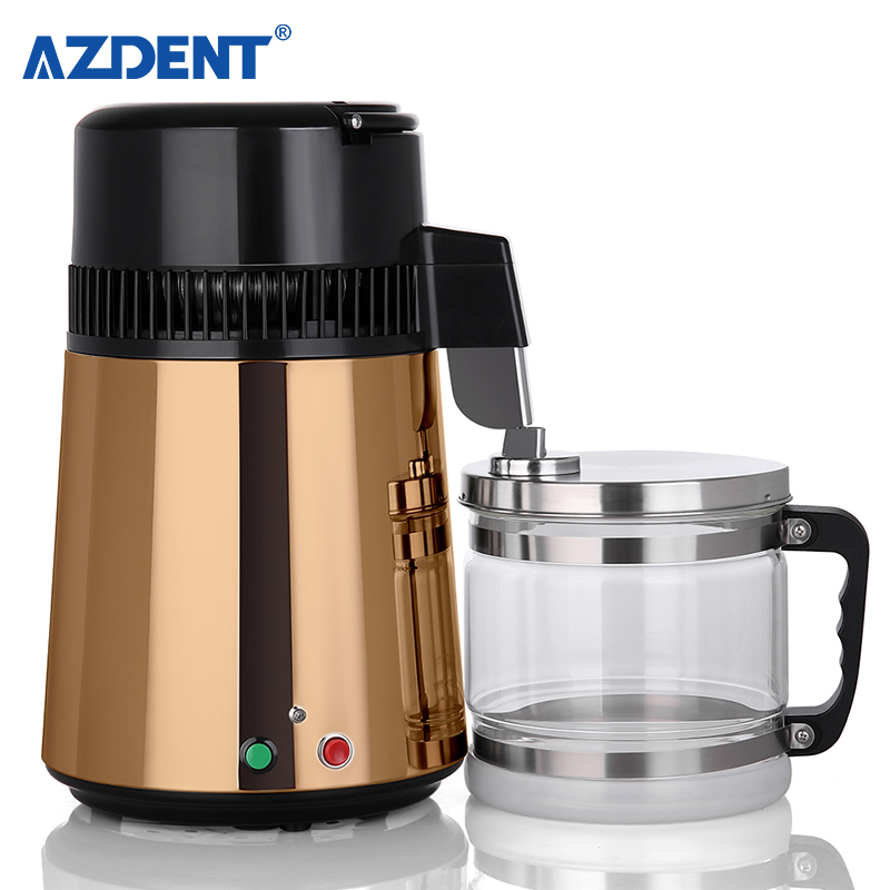 Temperature Adjustable 750W Stainless Steel Water Distiller Machine with Glass Jug