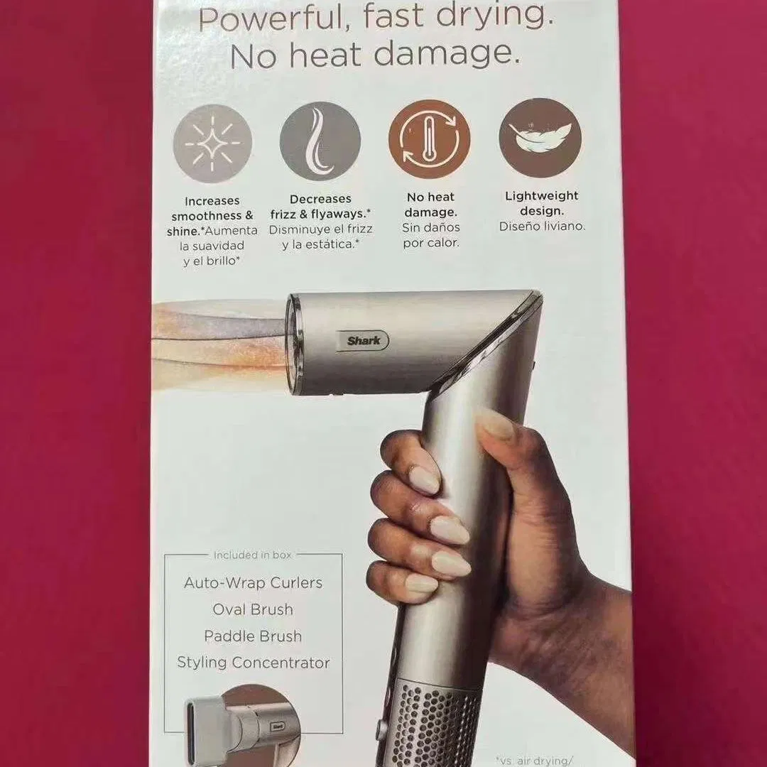 2026 Sharkprofessional High Speed HD430 5-in-1 Flexstyle Multi-Functional Shaper Curling Iron Hairdryer