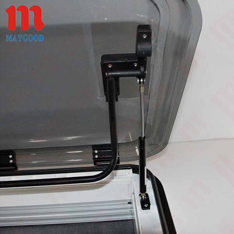 Окно для автодома 800x500 мм с алюминиевым верхним каркасом