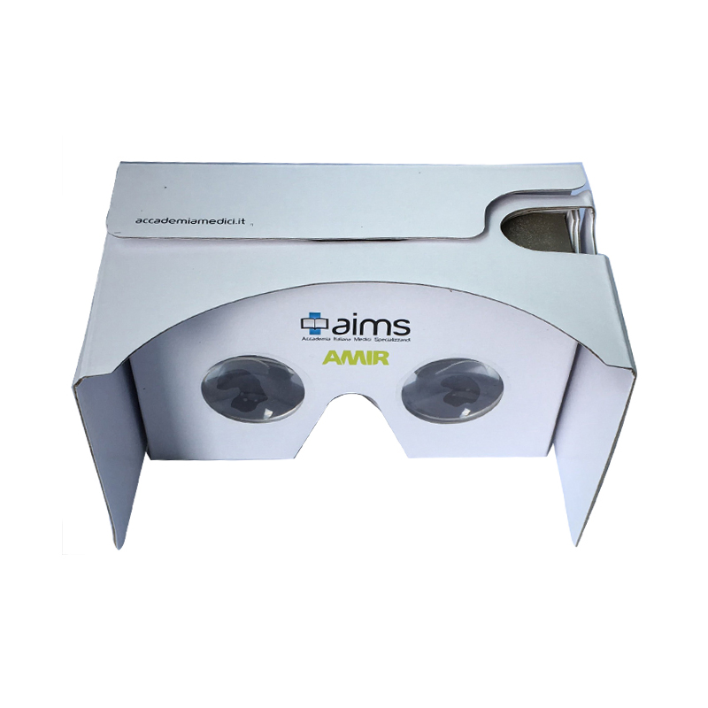 Custom Logo Cartoon 3D VR Video Game VR Headsets Viewer Promotion Item 3D Branded Cardboard VR Glasses Video Glasses