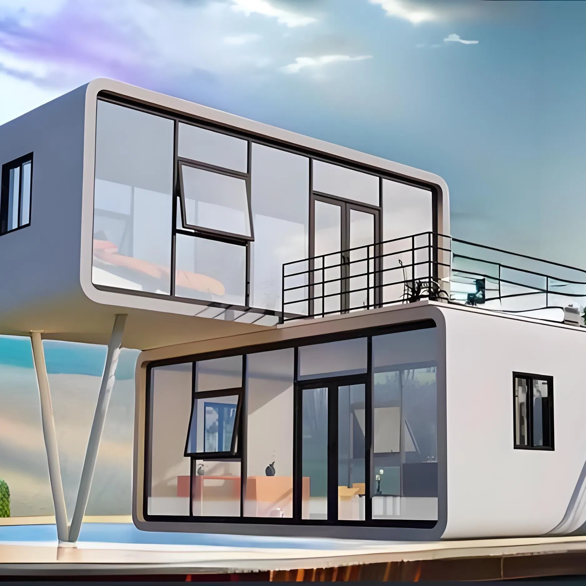 Hot-Selling Houses Are Used as Taverns Mobile Office Cabins Apple Cabin