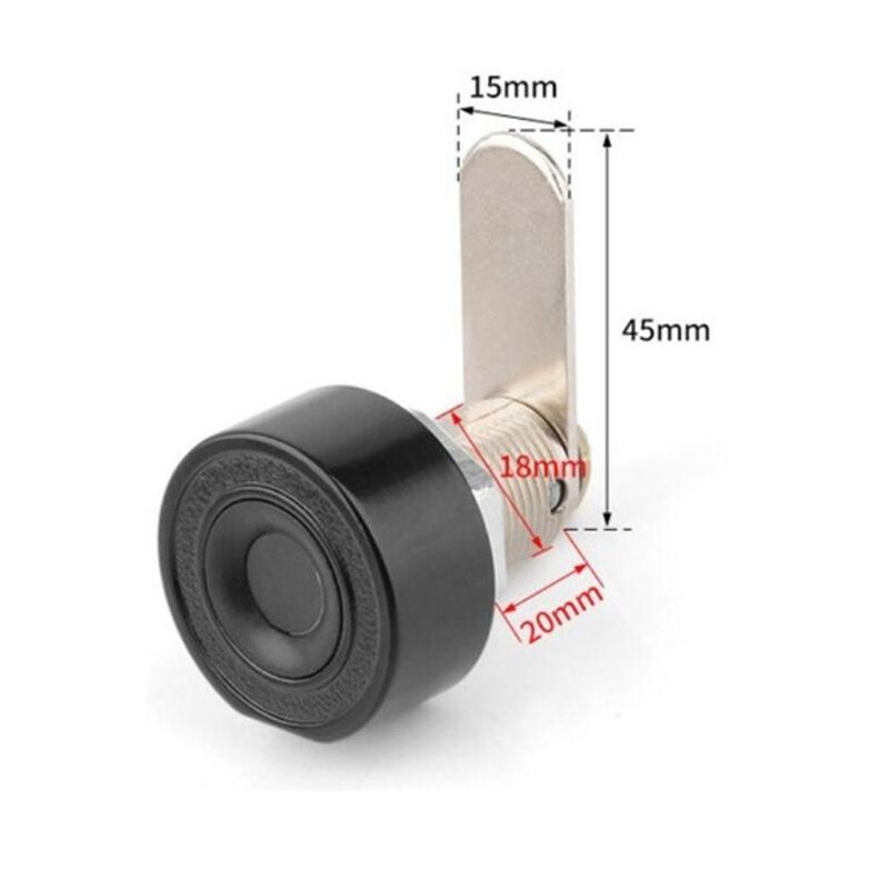 Fingerprint Lock Waterproof Cylinder Lock Door Cabinet Mailbox Drawer Cabinet Locker Security Furniture with Key Lock