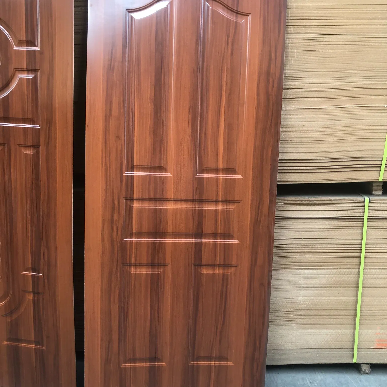 Melamine Molded HDF Natural Wood Veneer Unfinished MDF Door Skin