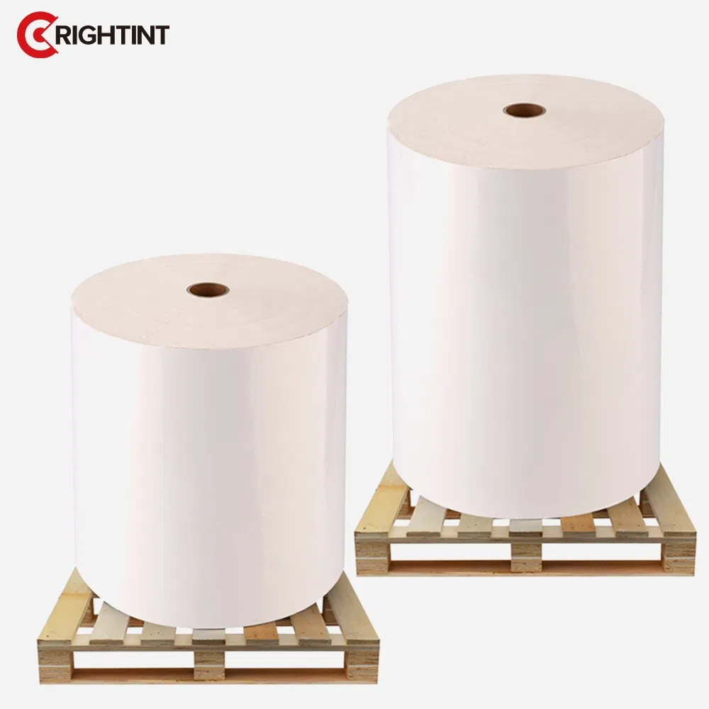 BOPP film label material for bottle packaging sticker paper roll